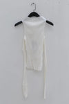 marc le bihan off shoulder long sleeve top 26958 E23 white